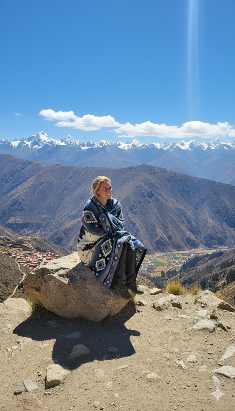Andean Indigo Blanket
